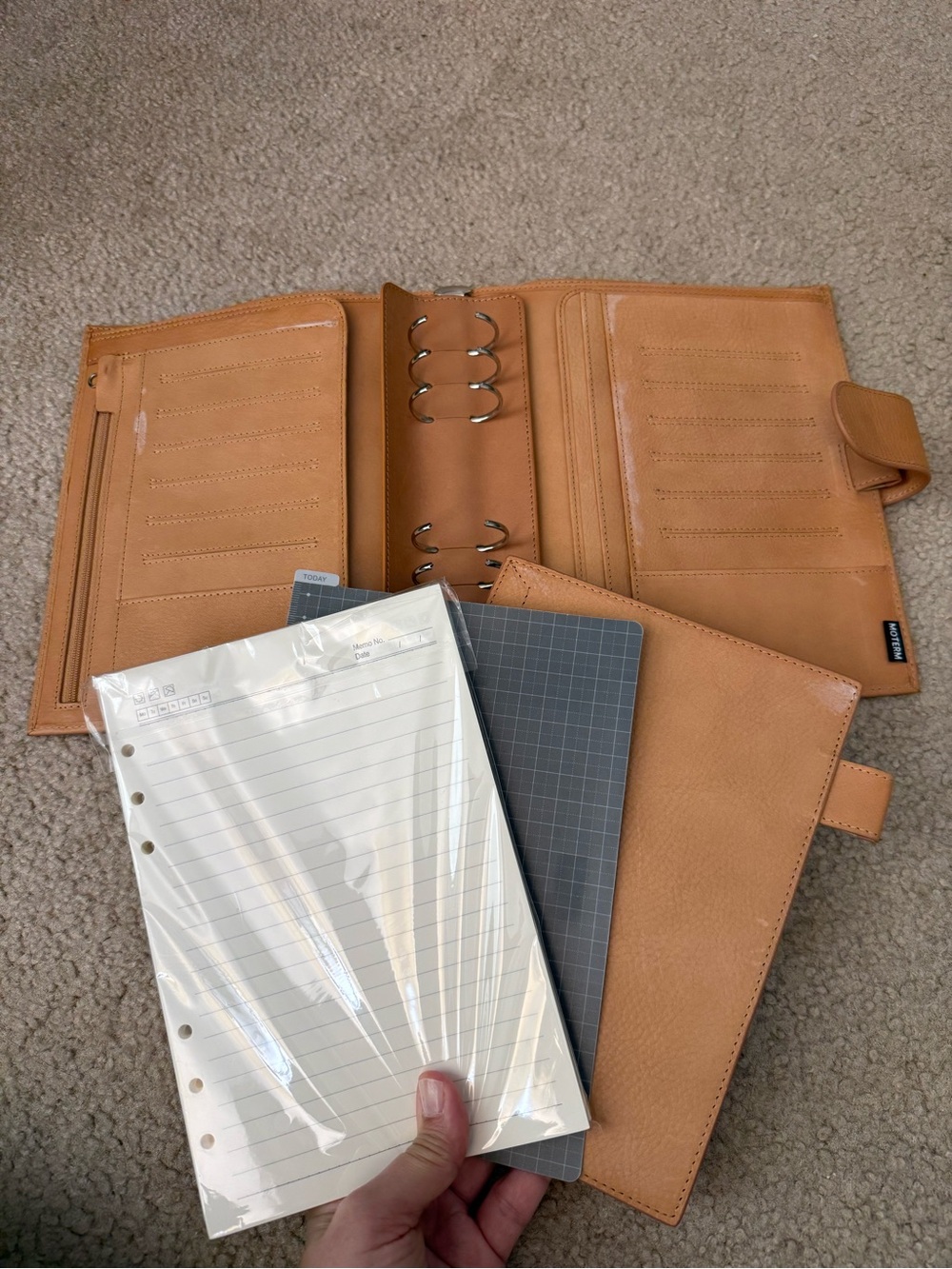 Moterm Luxe Rings Planner - A5 (Vegetable Tanned Leather) - Picture 7 of 14